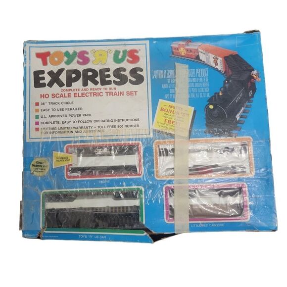 VINTAGE 1990’s Toys R Us Express HO Scale Electric Train Set - Picture 1 of 11
